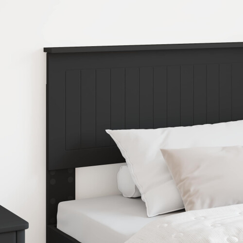 Berkfield Headboard Black Oak Engineered wood 2