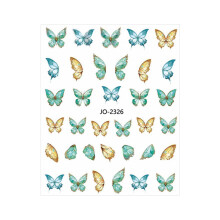 3D Butterfly Nail Art Stickers Watercolor Pearl Fairy Design Easy Peel Mixed Pattern Variety