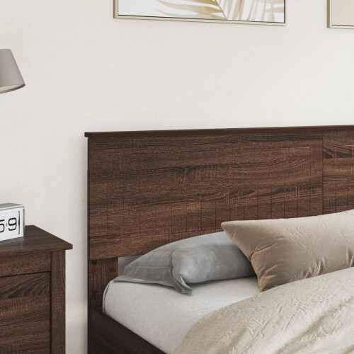 Berkfield Headboard Brown Oak Engineered wood 2