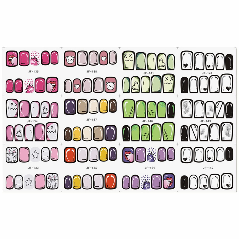 Valentine's Day Nail Stickers SelfAdhesive Glitter Heart Love Nail Art Decals Full Nail Coverage