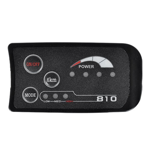 Μετρητής οθόνης LED SM6PIN S810E-Bike Πρωτόκολλο IP65UART 36V για ηλεκτρικό ποδήλατο Μετρητής 1