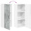 Berkfield Dishwasher Panel Lucca Concrete Grey 40 x 31 x 100 cm 11