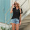 Women'S Short Sleeve Top Black S 6