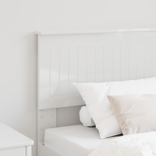 Berkfield Headboard Gloss White Engineered wood 2