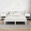 Berkfield Bedside Table 2 pcs White 40.5 x 40 x 48 cm Engineered Wood 4