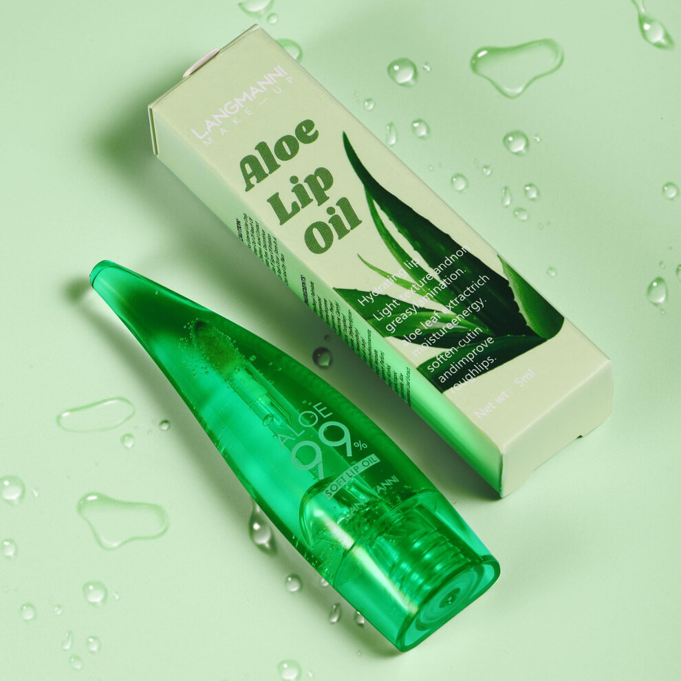 Aloe Vera Lip Oil Hydrating Lip Balm with Deep Hydration Formula Color Changing NonGreasy Shine