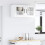 Berkfield Dishwasher Panel Lucca High Gloss White 80 x 31 x 40 cm 4