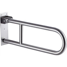 Folding Shower Grab Rail U Shaped Wall Mounted Bathroom Safety Bar with Non Slip Grip for Elderly