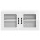 Berkfield Dishwasher Panel Lucca High Gloss White 80 x 31 x 40 cm 6