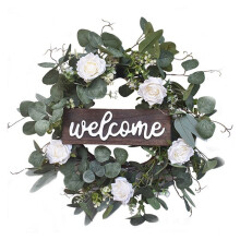 Door Decoration Christmas Eucalyptus Small Famous  Wreath Door Hanging Christmas Wreath