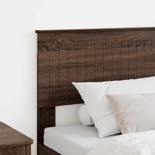 Berkfield Headboard Brown Oak Engineered wood 2