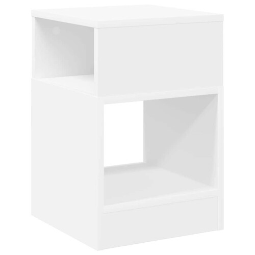 Berkfield End Table White 30.5 x 30 x 45 cm Engineered Wood 1