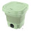 Portable Washing Machine,Folding  Washing Machine Sterilization Drying Washing Machine for Clothes EU Plug Green 1