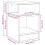 Berkfield End Table White 30.5 x 30 x 45 cm Engineered Wood 11