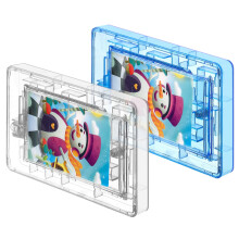 Money Maze Gift Box and Gift Card Holder Puzzle, 2Pack Transparent Blue, Fun Game for Birthdays
