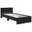 Berkfield Bed Frame with Headboard Black Oak 90 x 190 cm Engineered Wood 5
