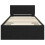 Berkfield Bed Frame with Headboard Black Oak 90 x 190 cm Engineered Wood 6