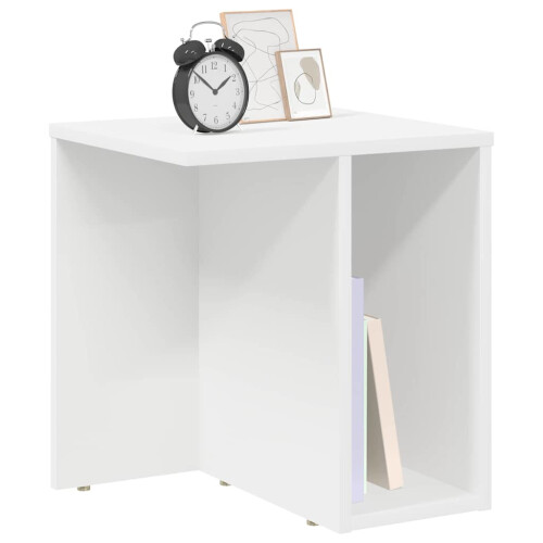 Berkfield End Table 2 pcs White 37 x 32 x 40 cm Engineered Wood 2