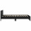 Berkfield Bed Frame with Headboard Black Oak 90 x 190 cm Engineered Wood 7