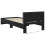 Berkfield Bed Frame with Headboard Black Oak 90 x 190 cm Engineered Wood 8