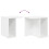 Berkfield End Table 2 pcs White 37 x 32 x 40 cm Engineered Wood 11
