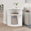 Berkfield End Table White 39.7 x 39.7 x 60 cm Engineered Wood 4