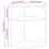 Berkfield End Table White 39.7 x 39.7 x 60 cm Engineered Wood 10