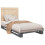 Berkfield Bed Frame without Mattress  Grey 100x200 cm Solid Wood Pine 4