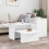 Berkfield Console Table White 91.5 x 35 x 38.5 cm Engineered Wood 4