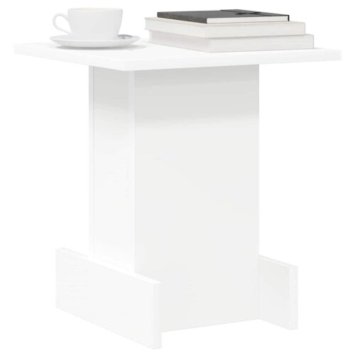 Berkfield End Table White 35.5 x 35 x 40 cm Engineered Wood 2