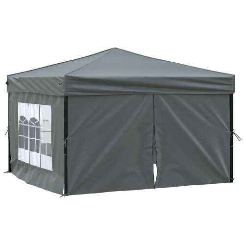 Berkfield Folding Party Tent with Sidewalls Anthracite 3x3 m 1