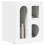 Berkfield Bedside Table 2 pcs White 40 x 35 x 50 cm Engineered Wood 3