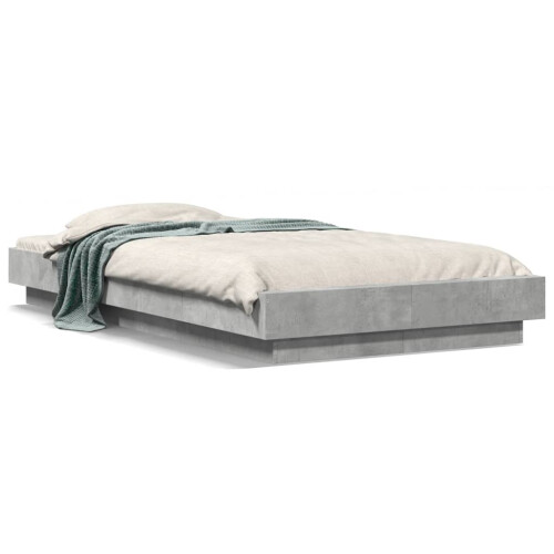 Berkfield Bed Frame without Mattress Concrete Grey 90x190 cm Single 1