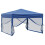 Berkfield Folding Party Tent with Sidewalls Blue 3x3 m 3