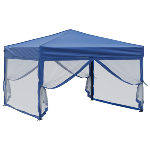 Berkfield Folding Party Tent with Sidewalls Blue 3x3 m 2