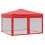 Berkfield Folding Party Tent with Sidewalls Red 3x3 m 2