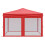 Berkfield Folding Party Tent with Sidewalls Red 3x3 m 4