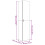 Berkfield Highboard White 40x42.5x185 cm Engineered Wood 6