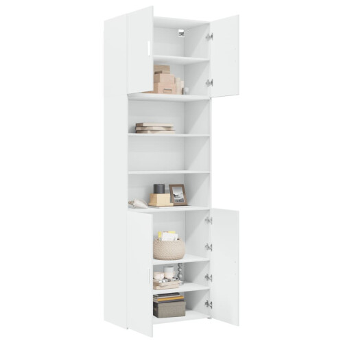 Berkfield Highboard White 80x42.5x249 cm Engineered Wood 2