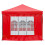 Berkfield Folding Party Tent with Sidewalls Red 3x6 m 4