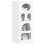 Berkfield Sideboard White 40 x 35 x 100.5 cm Engineered Wood 3