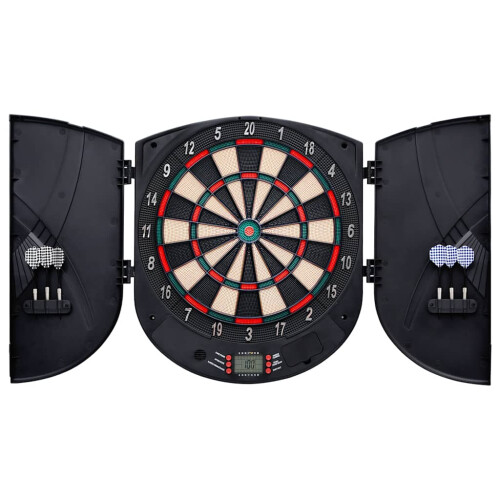 Berkfield Electric Dartboard with Darts Black Polypropylene 2