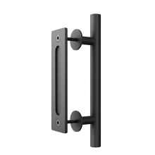 12in Barn Door Handle Set Stainless Steel Flush Pull Heavy Duty Sliding Door Hardware