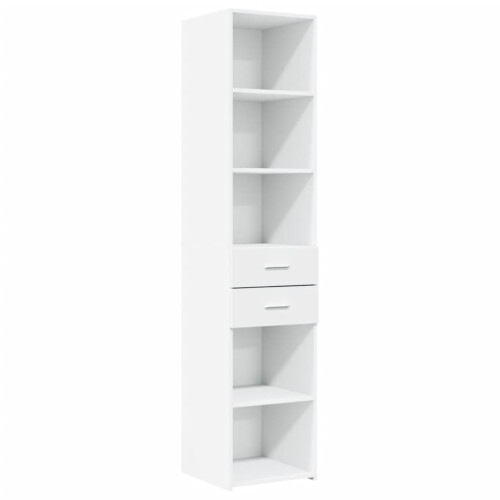 Berkfield Highboard White 40x42.5x185 cm Engineered Wood 1
