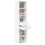 Berkfield Highboard White 40x42.5x185 cm Engineered Wood 3