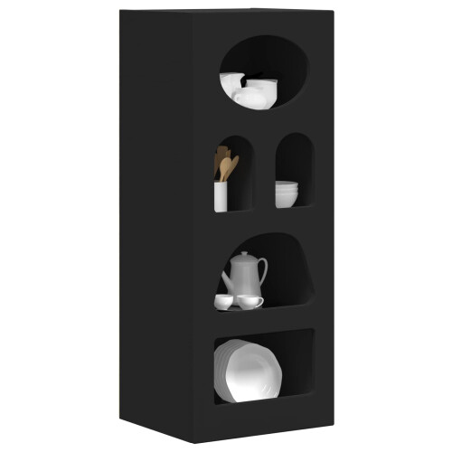 Berkfield Sideboard Black 40 x 35 x 100.5 cm Engineered Wood 2