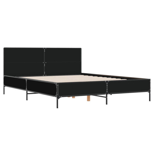 Berkfield Bed Frame without Mattress Black 160x200 cm 2