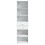 Berkfield Highboard White 50x42.5x185 cm Engineered Wood 4