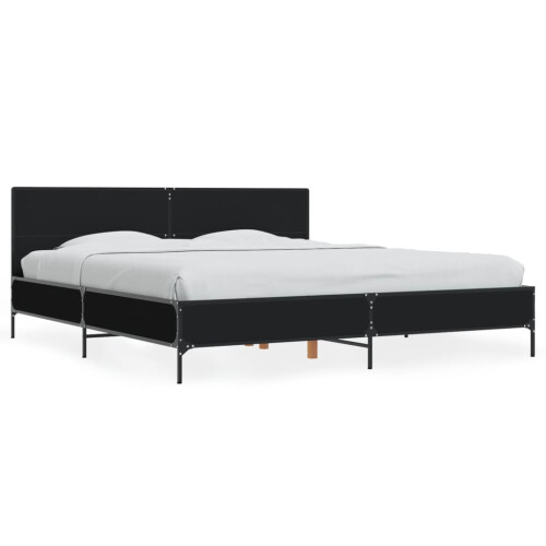 Berkfield Bed Frame without Mattress Black 200x200 cm 1