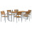 Berkfield Garden Dining Set 7 pcs Grey Solid Acacia Wood 3
